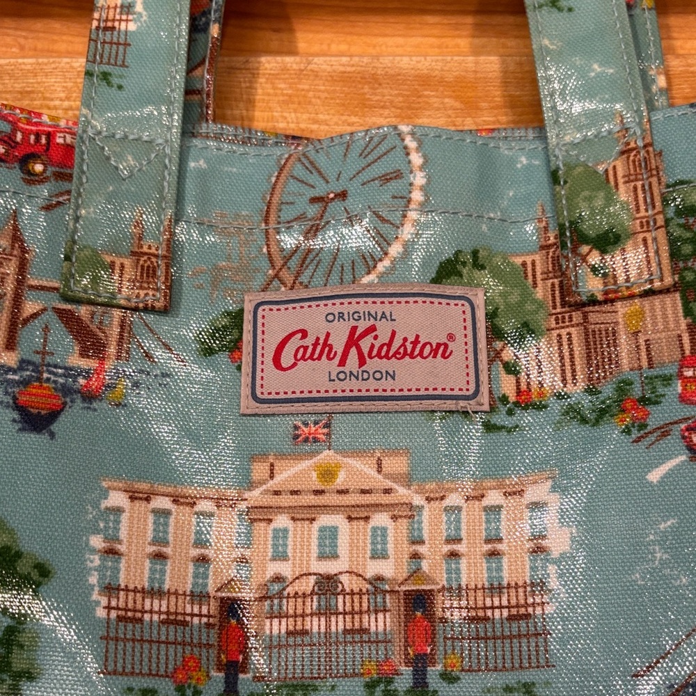 Cath Kidston Teal London Landmark Print Tote - Picture 6 of 9